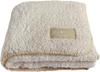 Gentle Living Sheepskin Half Fluffy F/l [Nordic Boa] Blanket, 100x140cm, Stylish, Cute, Lightweight, Warm, (Half, Ivory)