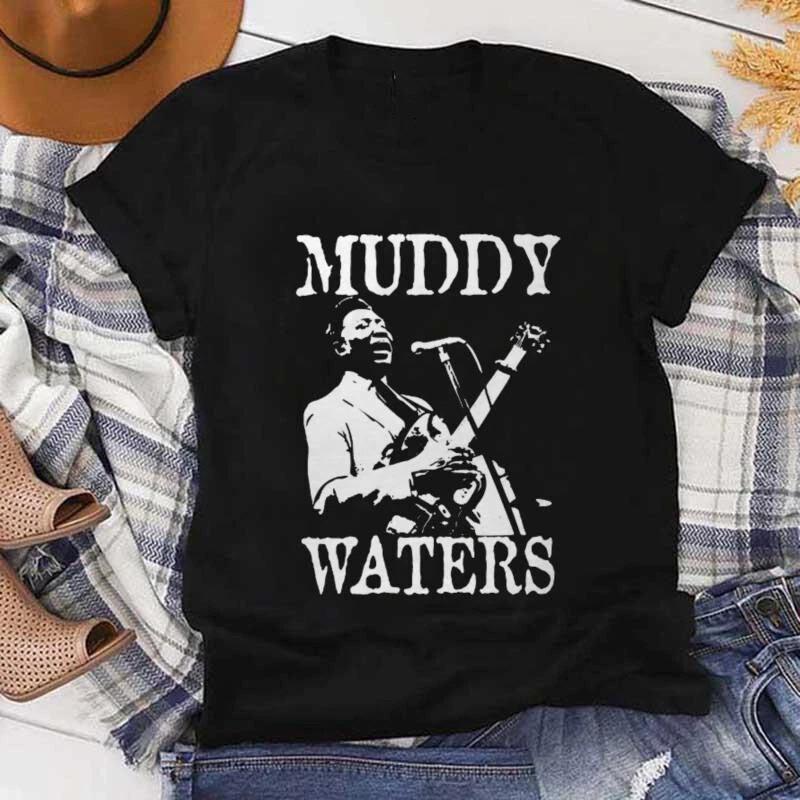 Muddy Waters Black Cotton Tshirt Black Unisex Tee S5xl Cl314