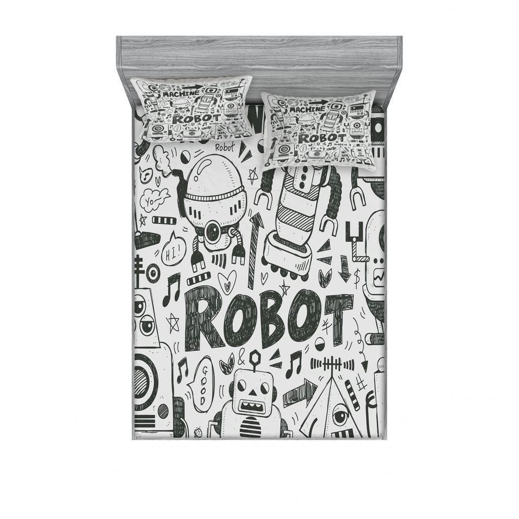 Вкусный узор пончиков Лист Трехкомпонентный Комплект Постельного Белья с Цифровой Печатью Взрослые Дети