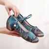 Women's Summer Embroidered Cheongsam Shoes - Medium Heel Hanfu Style