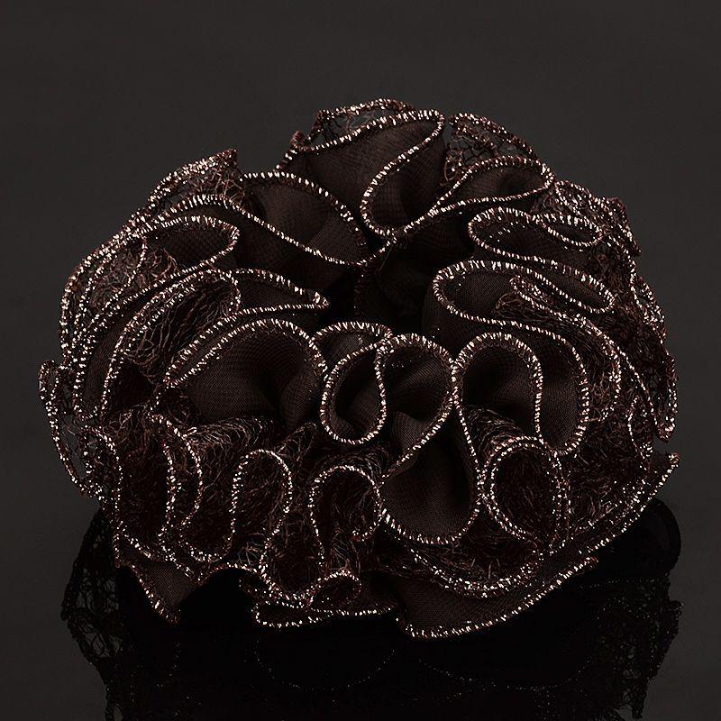 Элегантная сетчатая резинка для волос со сверкающими стразами, высококлассный роскошный аксессуар для волос для женщин, стиль 2025