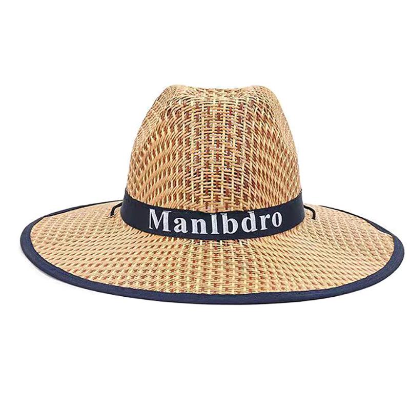 Straw Hat Western Cowboy Sle Outdoor Summer Beach Fishing Sun Protection Hat Unisex Ideal For Construction Sites