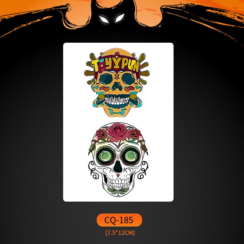 2024 Новые Хэллоуин Страшные Наклейки Татуировки Лица с Большим Ртом - Смешные, Водонепроницаемые, Цветной Вечерний Макияж