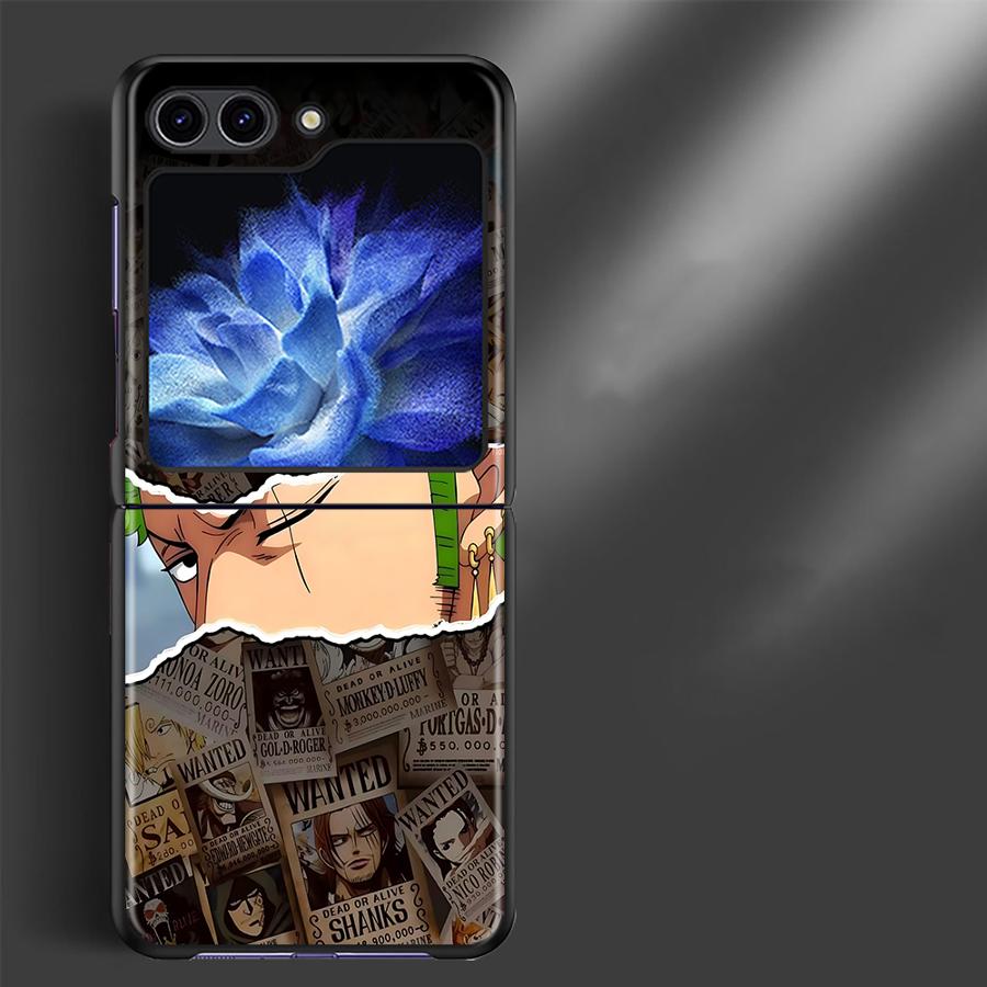 Чехол для Samsung Galaxy Flip4 Z Flip 7 6 5 4 3 Flip7 FE Flip5 Flip3 Flip6 с рисунком из аниме One Piece Задняя крышка для телефона Funda