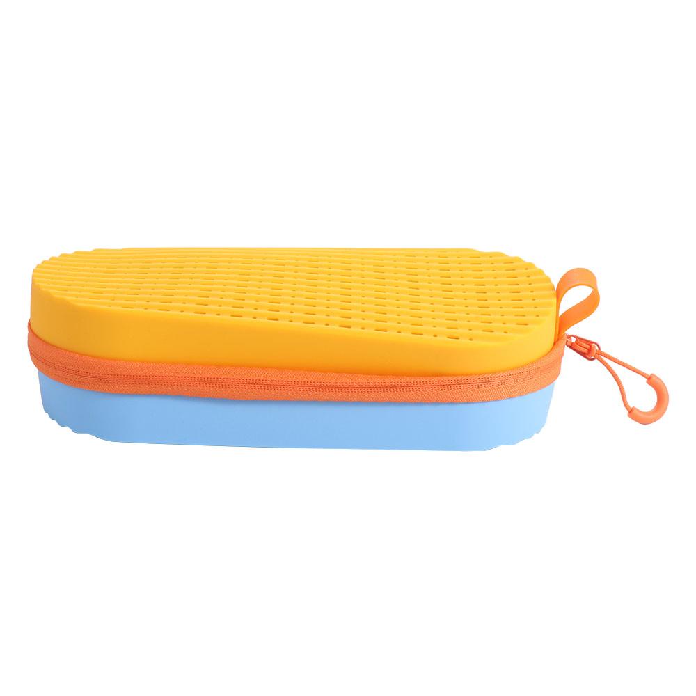 Silicone Swim Goggle Case Portable Waterproof Zipper Eyeglasses Case Soft with Drain Hole Swimming Goggles Protection Box
