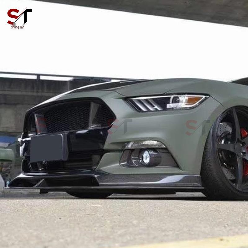 Комплект переднего спойлера-губы в стиле AC из углеродного волокна для Ford Mustang