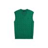 Polo FW22 Solid Color Casual V-Neck Pullover Knit Vest Men Vest Green MNPOSWE1CM20049-300