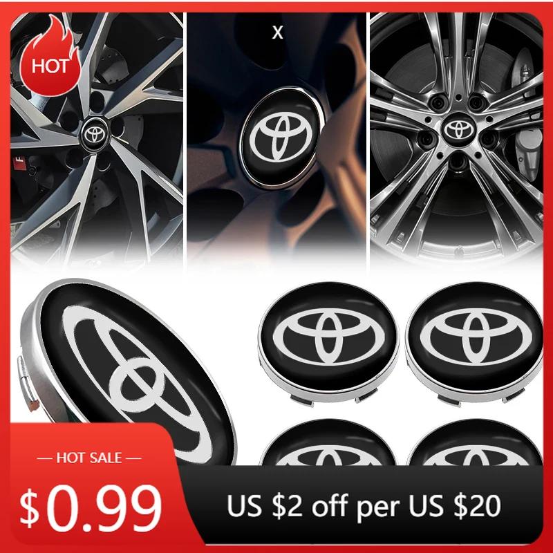 Для Toyota 2026 Горячие Колпаки на Ступицу 4 шт. 60 мм Наклейка-Логотип на Центральную Часть Колеса Автомобиля Накладка на Диск Эмблема Наклейка Для Toyota Corolla TRD Yaris