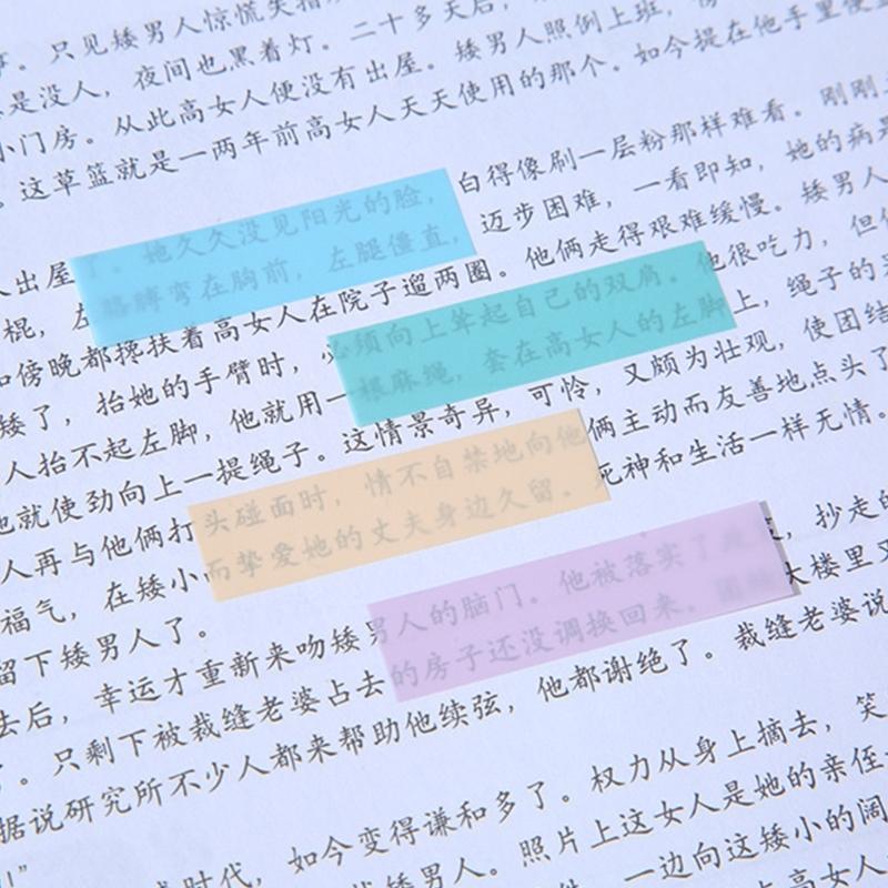 Aesthetic Sticky Note Memos Pad Easy to Write Simple Page Markers Colorful Sticky Notes Colourful Index Tabs