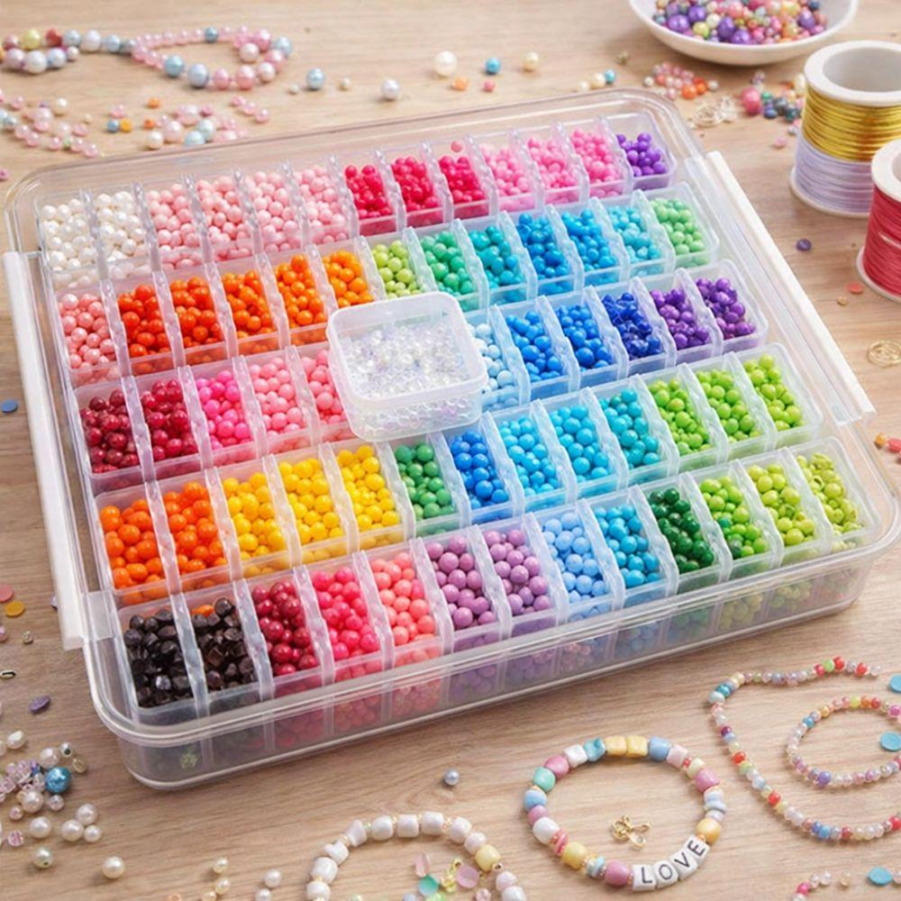 Plastic Transparent Storage Box Large Capacity Storage Containers Organizer Box Art Supplies