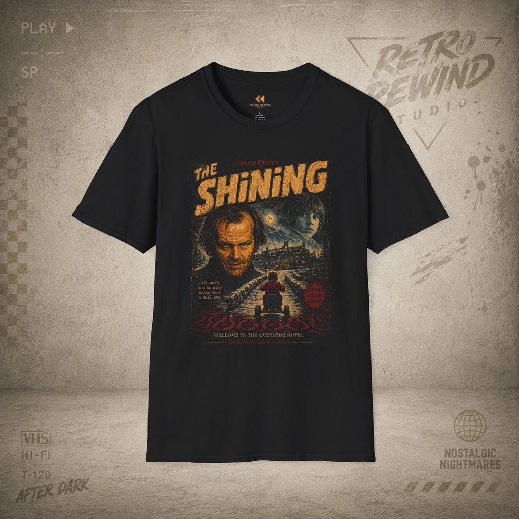 The Shining Poster T-Shirt | Retro Horror Movie Tee | RetroRewind Studios After Dark