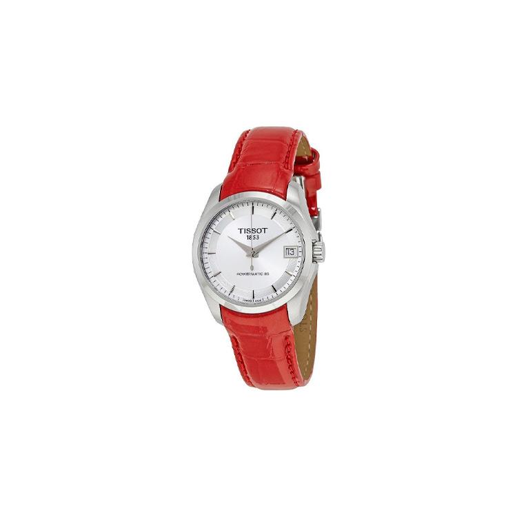 Tissot Kutu Collection Кварцевый механизм Водонепроницаемость 100 м Женские часы 32 мм Серебристый циферблат T035.210.16.031.01