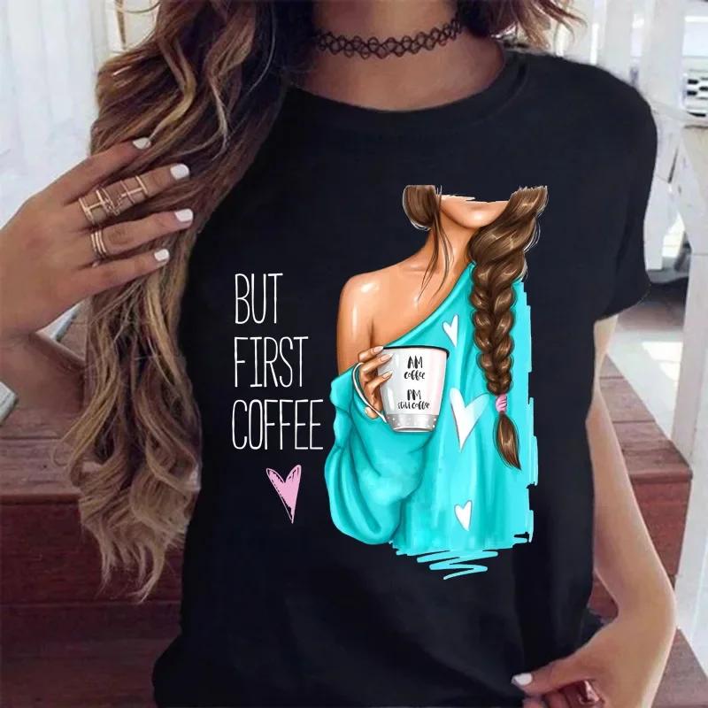 Летний топ с круглым вырезом и принтом 3D City Girls, модные повседневные футболки с короткими рукавами для женщин