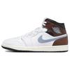 Air 1 Retro Mid SE Коричневые Сине-Серые мужские кроссовки Белый Черный Парус FQ7831-142