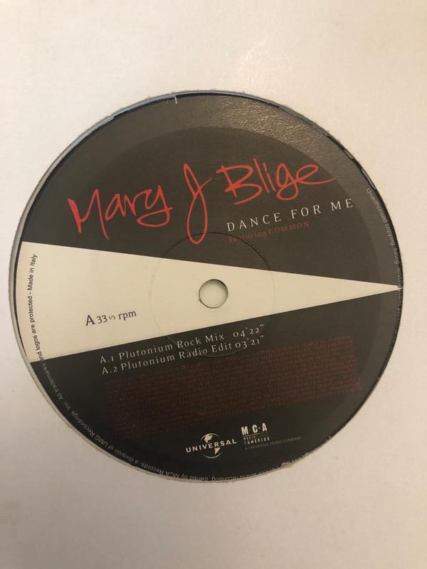 12-дюймовая пластинка MARY J BLIGE COMMON Dance For Me K27 HAKER 2002 Италия Rap HipHopRB Б/у