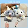 Adorable Plush Dog Keychain Accessory Cute Cartoon Puppy Toy For Gifts And Collectibles
