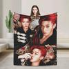 Супертеплые одеяла для кемпинга K-pop Ateez Чхве Сан Плед Фланелевое покрывало для улицы Новинка Чехол на диван-кровать