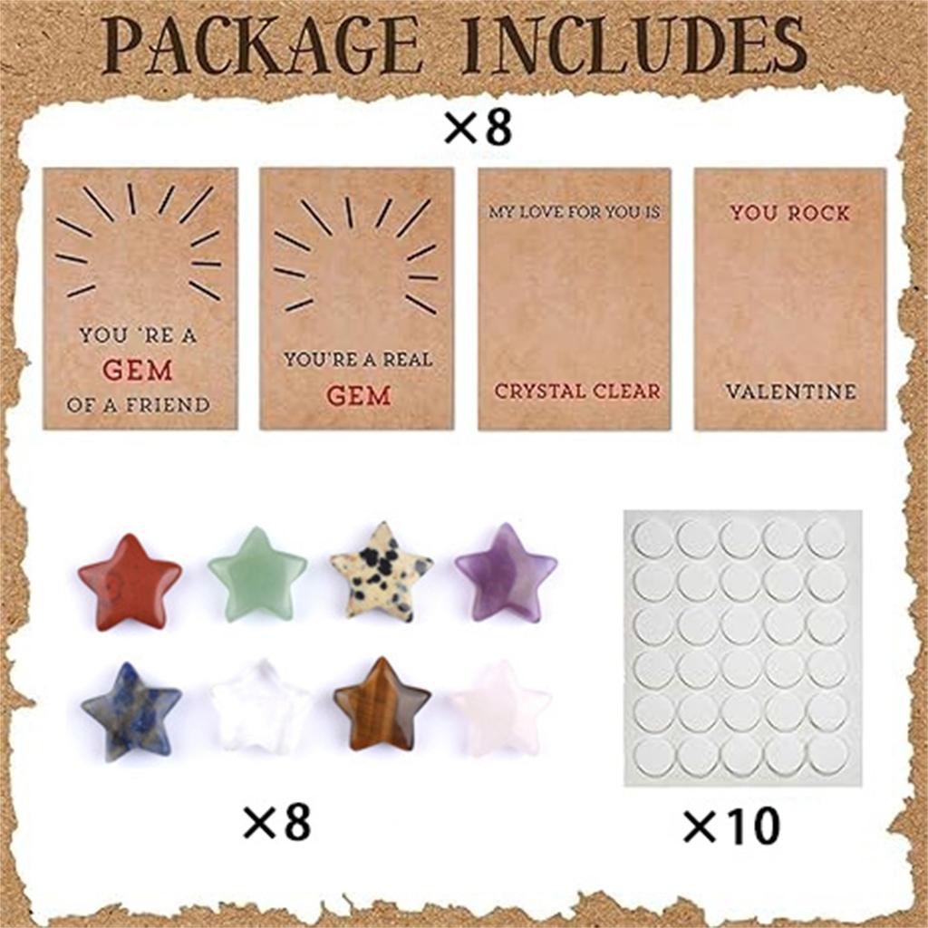 Little Fresh Children's Day School Party Greeting Card Natural Crystal Gemstone Valentine's Day Gift Card Birthday Card