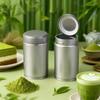 Moistureproof Matcha Powder Can 1 Pcs Thick Tinplate Sealed Mini Jar Portable Leakproof Spice Tea Storage for Travel