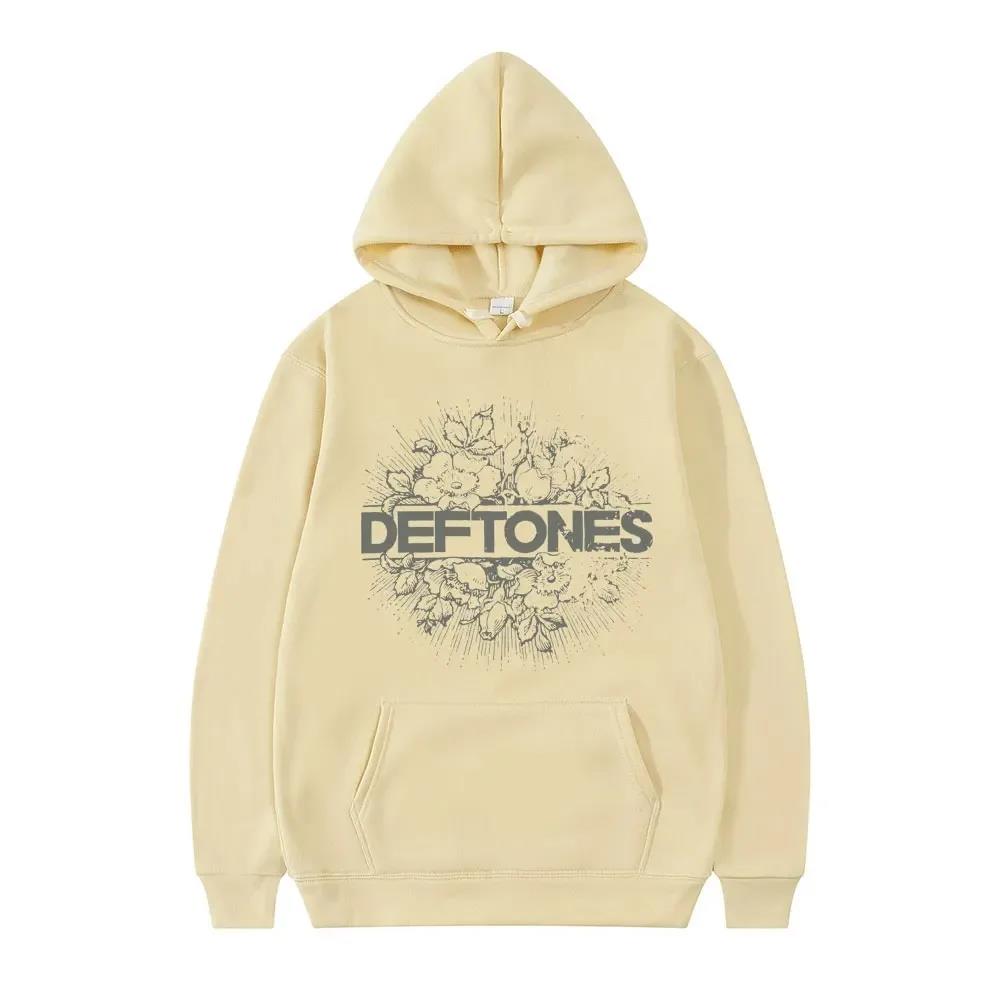 The New Deftones Trendy Printed Hoodies for Both Men and Women, Retro Punk Sweatshirts, and Streetwear from Harajuku