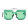 Women Fashion Rhinestone Sunglasses Steampunk Vintage Rhinestone Sunglasses Lens Sun Glasses Shades for Female