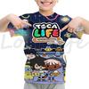 Toca Life World T Shirt Girls Boys Summer Casual Short Sleeve Tshirt Kids Cartoon Toca Boca T-shirt Camisetas Children Clothes