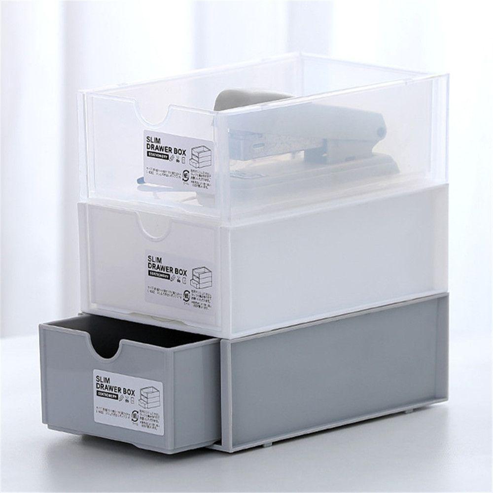 Ящики для хранения в шкафу Настольный ящик для хранения Косметическая полка Органайзер для канцелярских товаров в офисе Тип ящика