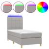 Maison Exclusive - Sommier à lattes de lit matelas et LED Gris clair 100x200 cm