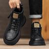 Martin Boots Men's Autumn and Winter 2024 New Black Retro British Style Men's Waterproof Thick-soled High-top Tooling Boots