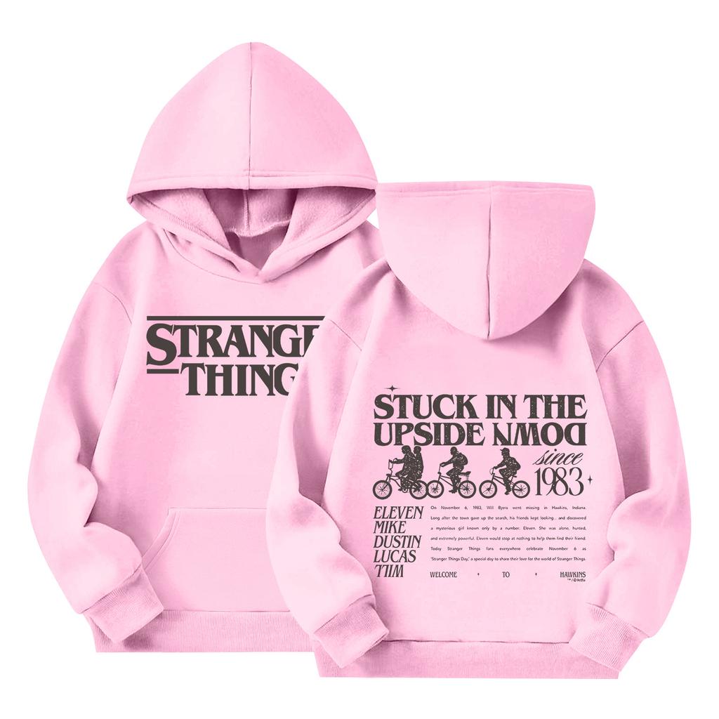 Детский пуловер с длинным рукавом, свободного кроя, с принтом букв, капюшоном на шнурке