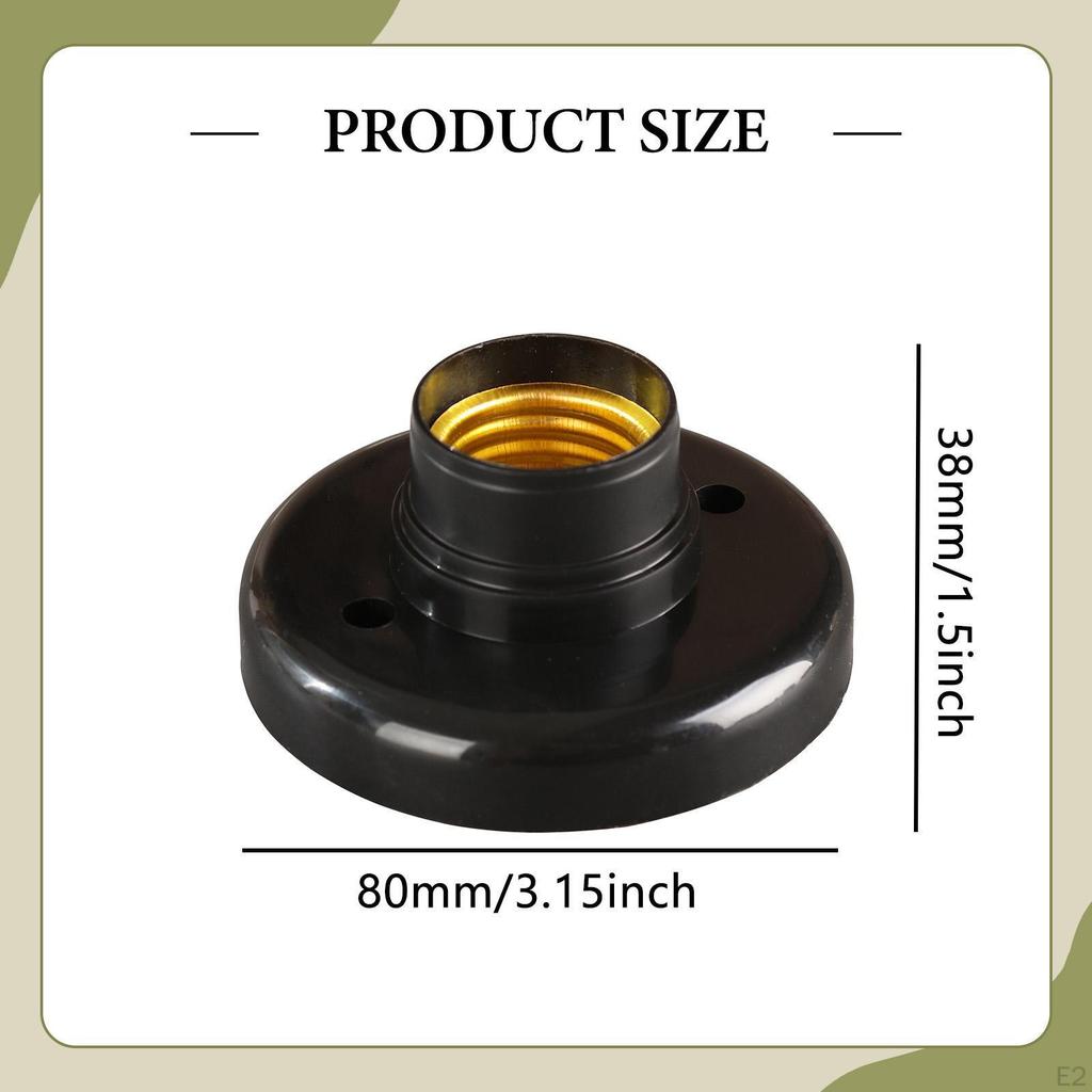 Патроны для ламп E27 Основания держателей лампочек Конвертер, Основание E27, Винтовое основание Светодиодная лампа, Стены Потолки