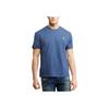 Футболка прямого кроя с коротким рукавом и вышитым логотипом Polo Ralph Lauren, мужские топы, синий цвет 710707087-007