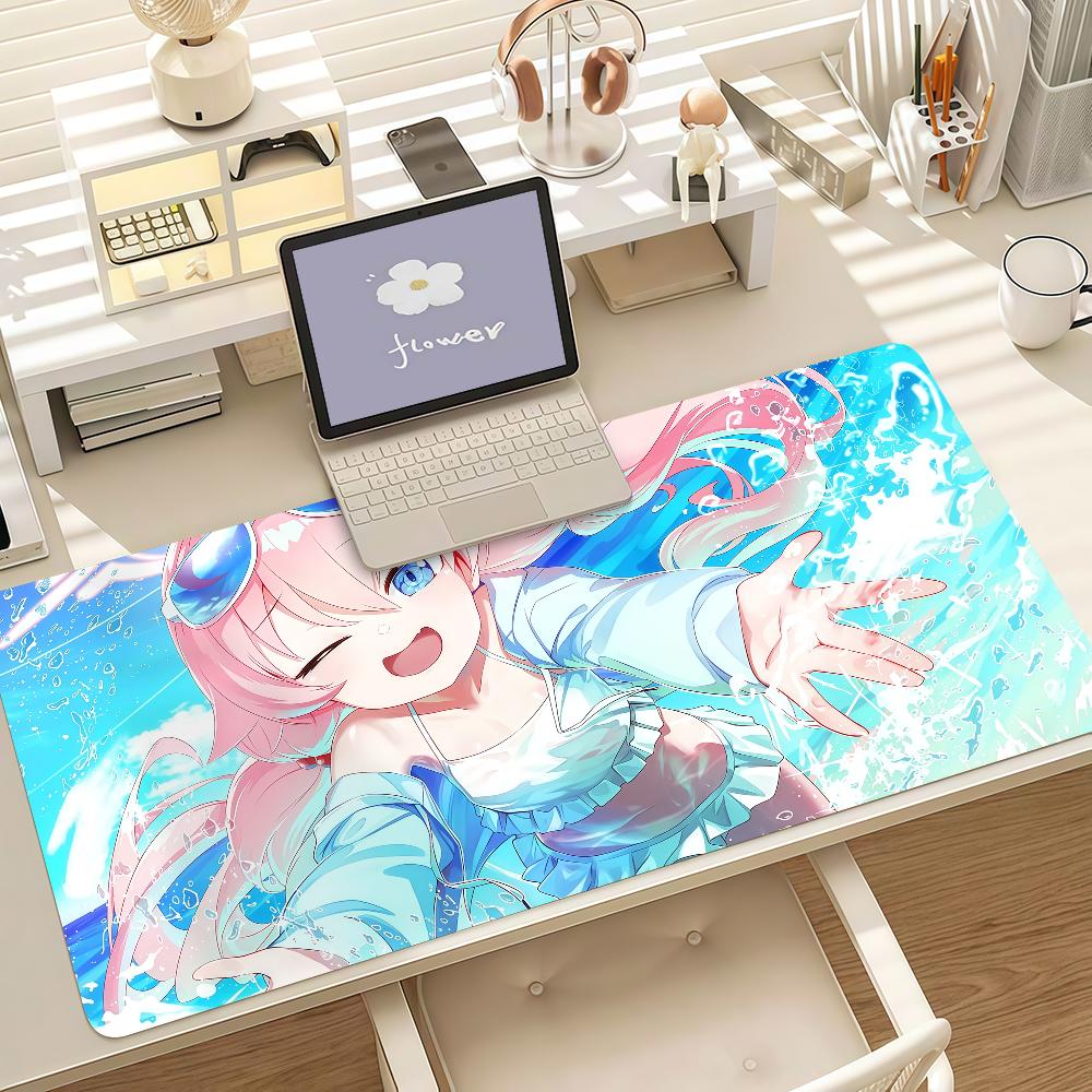 Games Girl Blue A-archive Hoshino Mouse Pad Anti Slip Rubber Edge Locked Thickened Laptop Gaming Desk Mat
