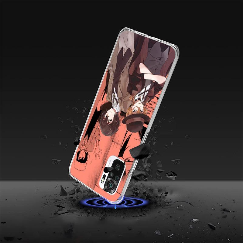 Чехол для телефона Bungo Stray Dogs Манга Для Xiaomi Redmi Note 15 14 13 12S 12 11 Pro Plus 14S 11S 11E 10 10S 11T 5G Персонализированный чехол