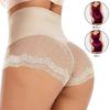 Laced Tummy Control High Waisted Underwear for Women Shapewear Panties with Lace Butt Lifter Body Shaper Shorts