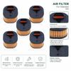 5Pcs Heavy Duty HD Air Filter Replacement For Husqvarna 372 371 362 365 372XP 372XPW XPX-TORQ Saw Parts OEM 503818001/503818004