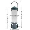 2 Sets Durable Bird Tube Feeder Plastic Hanging Bird Feeder Hanging Finch Feeder  Patio