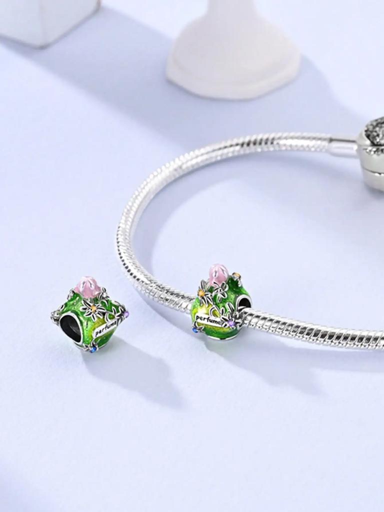 Шармы Серебро Медные Цвета Ромашка Кактус Цветок Бусины Шарм Подвеска Для Оригинального Браслета Для Женщин Diy Украшения Подарок Любви