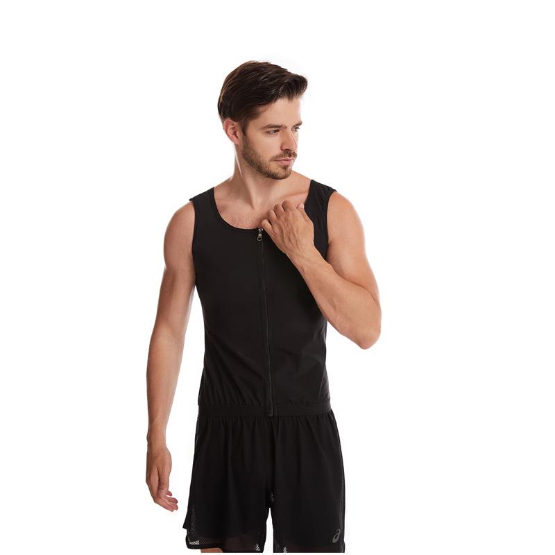 Men's Silver-Coated Sweat-Inducing Sauna Vest & Body Shaper Top