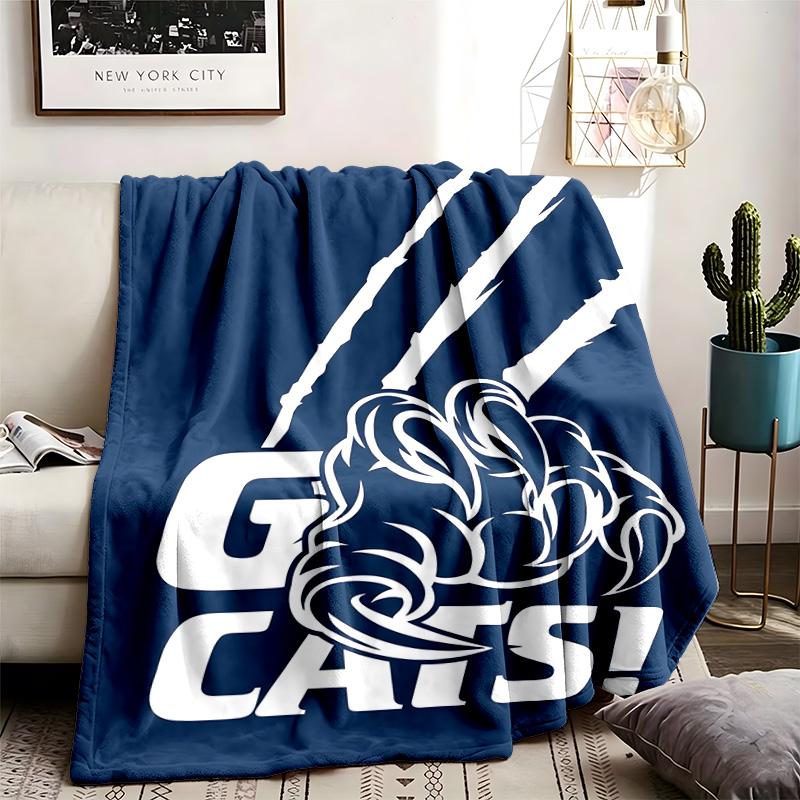 Geelong Sc Theme Blanket Suitable For The Sofa Camping And Travel Made Of Soft Flannel Material An Ideal Gift For Occasions Such As Birthdays And Grad