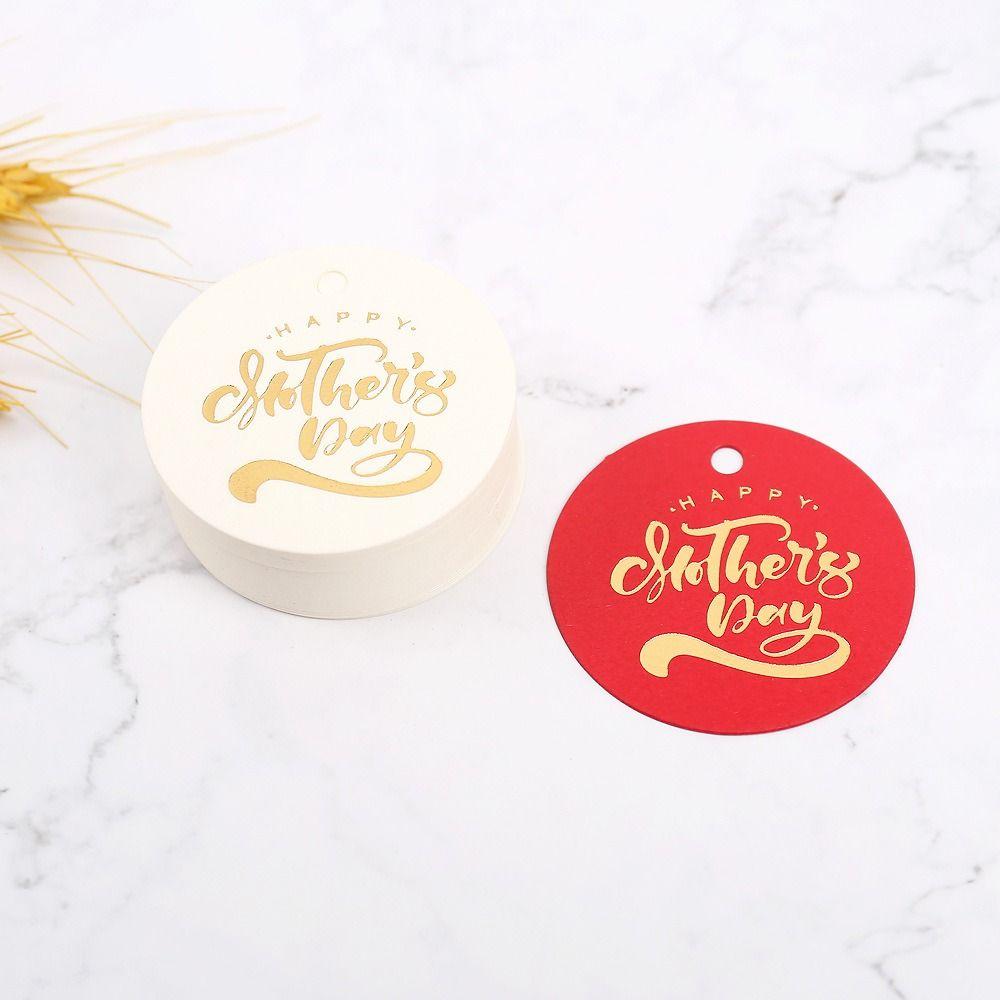 100pcs Hanging Decoration Mother Day Tags Hand Gift Hanging Tag Party Label Stickers