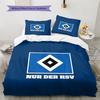 Hamburger SV Pattern Bedding Quilt Set  Home Decoration  Gift (1 * duvet cover + 2 * pillowcase  without core)