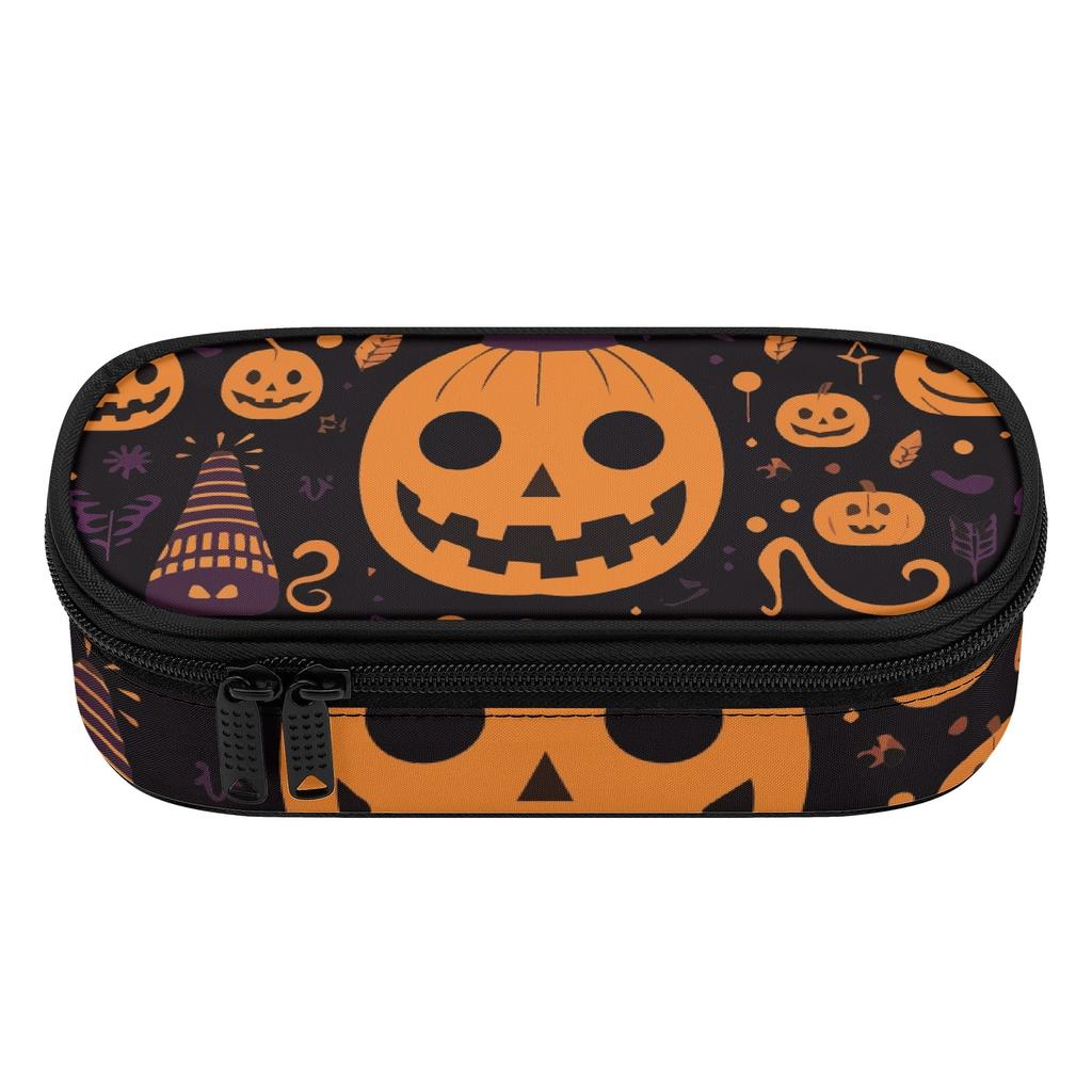 Pencil Bag High Capacity Easy Open Zipper 300D Polyester with Mesh Storage Layer Removable Divider and Pen Holders for Boys Girls