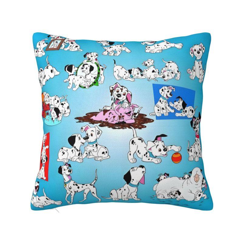 Custom Cartoon Dalmatians Disney Cushion Cover 101 Anime Kawaii Dog Velvet Nordic Throw Pillow Case Home Decor