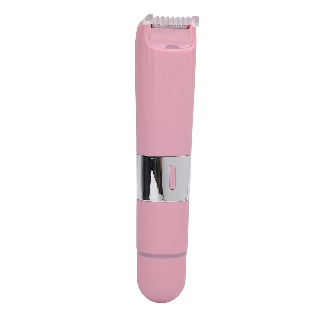 Электрический триммер для тела 2 в 1 для женщин, триммер для волос с двойной головкой для лица, губ, подбородка, лобка, подмышек, ног