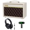 VOX Pathfinder 10 Compact Guitar Amplifier in Cream Brown with Headphones and ELISE tuTune Tuner Set (PF-10 CB) KHP-001 Clip-on