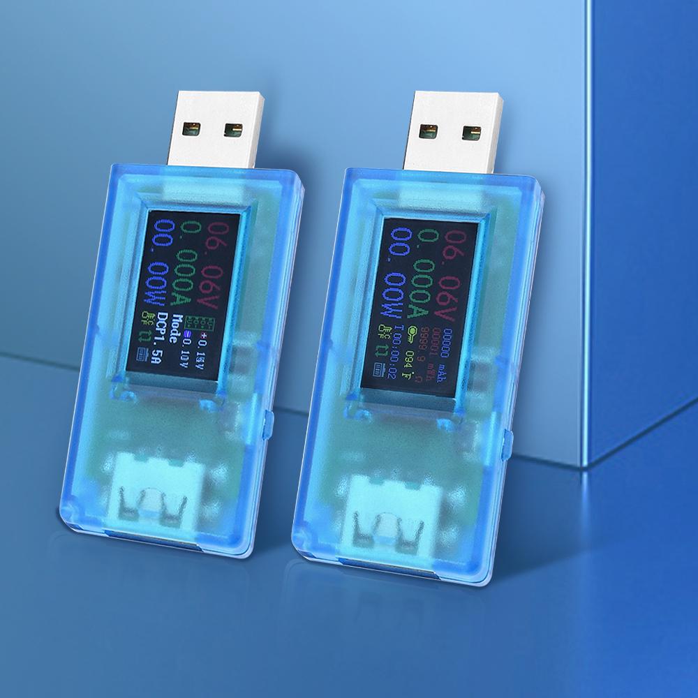 0,96-дюймовый DC 4-30 В 5A IPS цветной ЖК-дисплей высокой четкости 13 в 1 USB-тестер, измеритель напряжения, тока и мощности