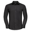 Russell Collection Mens Polycotton Tailored Long-Sleeved Shirt