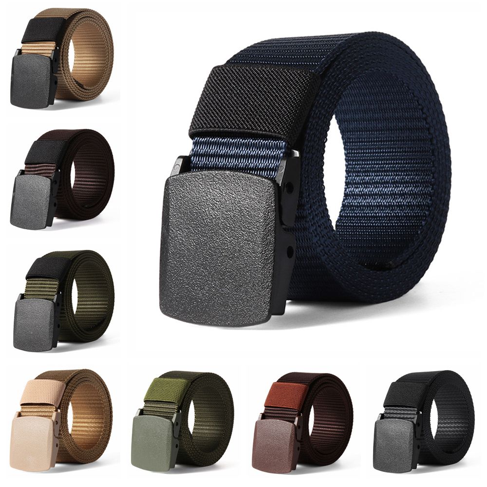 Men's Metal-free Security Check Lengthen for Fat Man Waistband Web Belt Nylon Waist Belt
