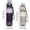 750ml/1000ml Large Capacity Summer Water Bottle With Sippy Handle Strap Drinking Kettle  Outdoors